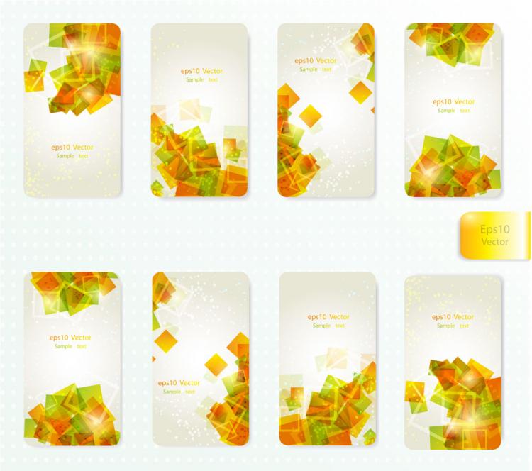 free vector Dynamic gorgeous card background 01 vector